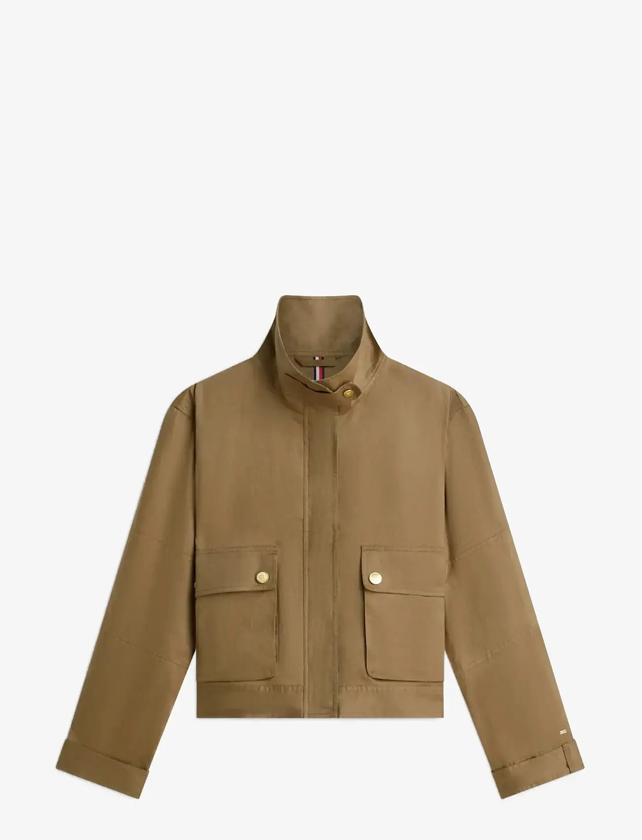 Tommy Hilfiger - LINEN UTILITY JACKET - overtøj - mediterranean olive - 1