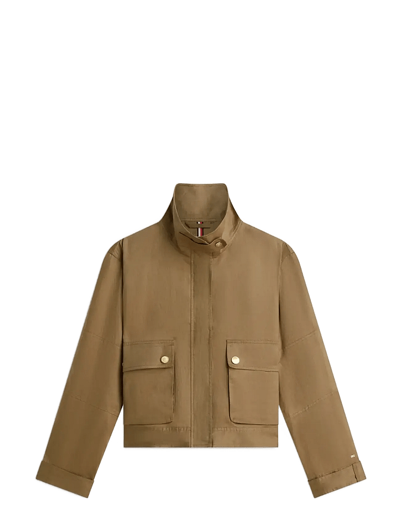 Tommy Hilfiger - LINEN UTILITY JACKET - utility-jakker - mediterranean olive - 1