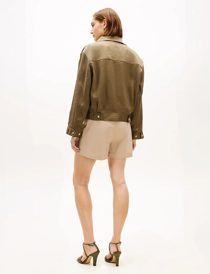 Tommy Hilfiger - LINEN UTILITY JACKET - utility-jakker - mediterranean olive - 2