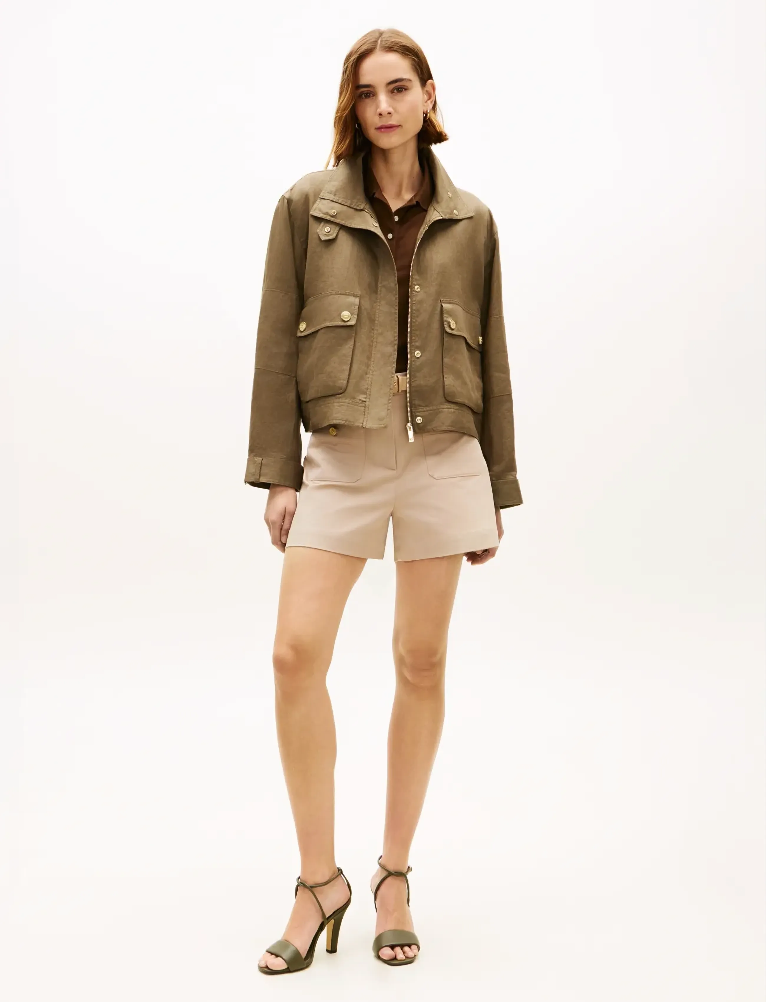 Tommy Hilfiger - LINEN UTILITY JACKET - utility-jacken - mediterranean olive - 3