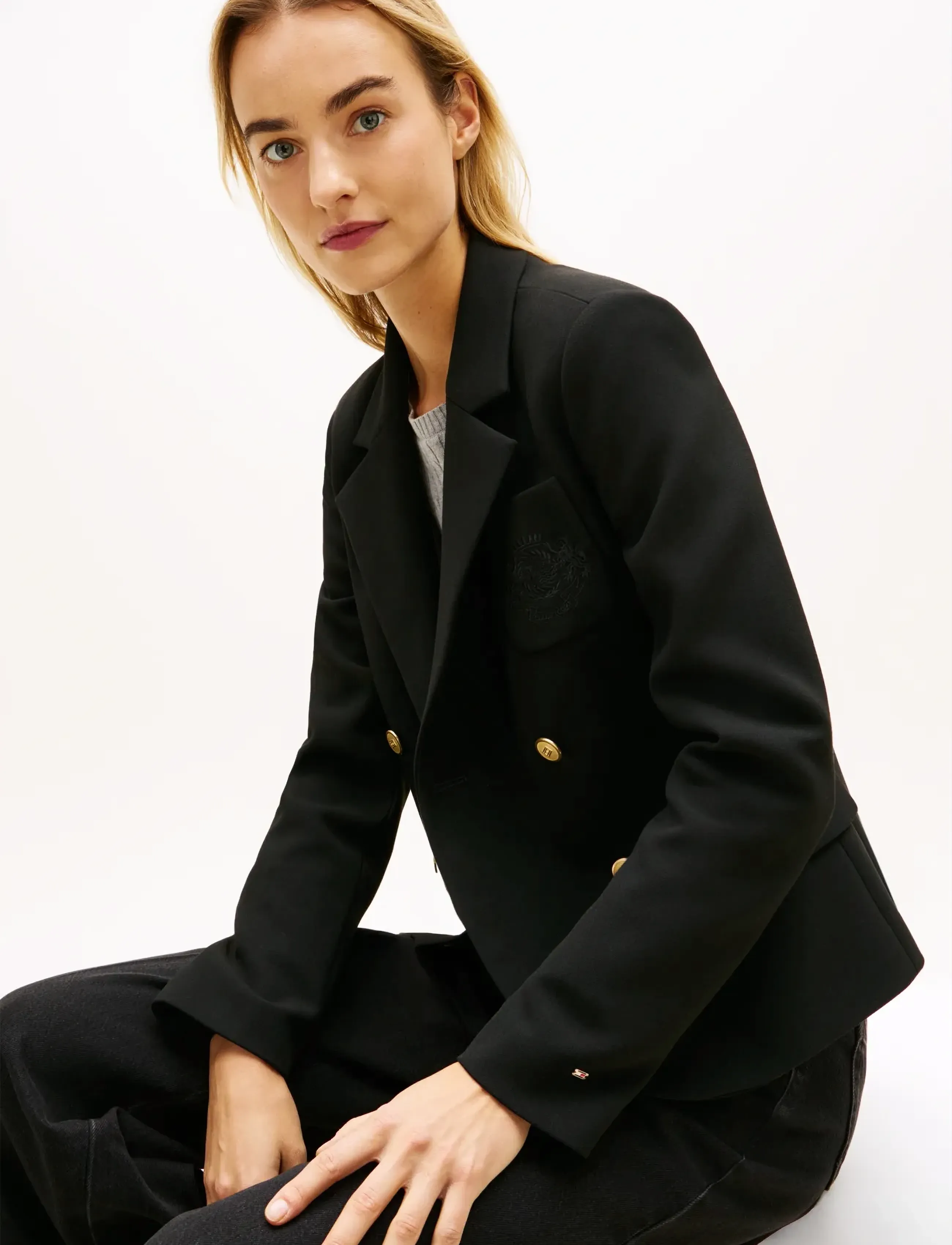 Tommy Hilfiger - PUNTO SLIM DB BLAZER - dobbeltradede blazere - black - 4