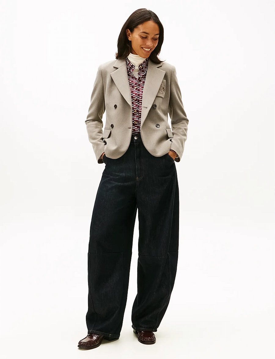 Tommy Hilfiger - PUNTO SLIM DB BLAZER - dubbelknäppta kavajer - heather taupe - 2