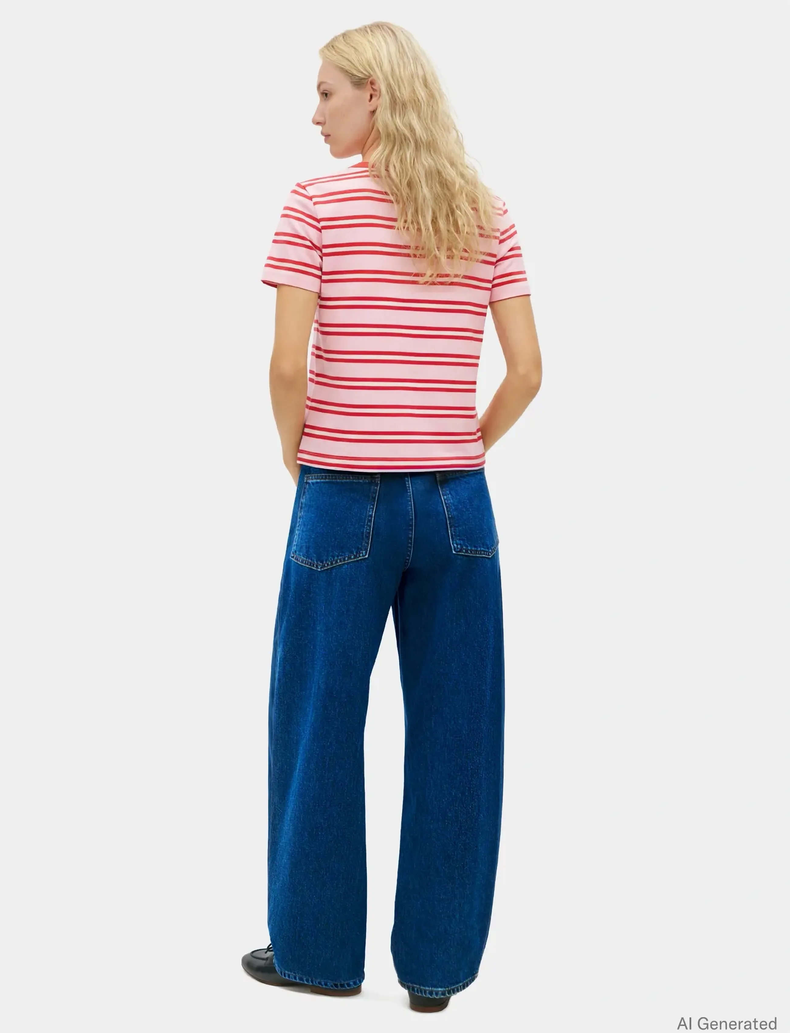 Tommy Hilfiger - TH SCRIPT REG C-NK SS TEE - t-shirts - preppy stripe bonita pink fireworks - 2