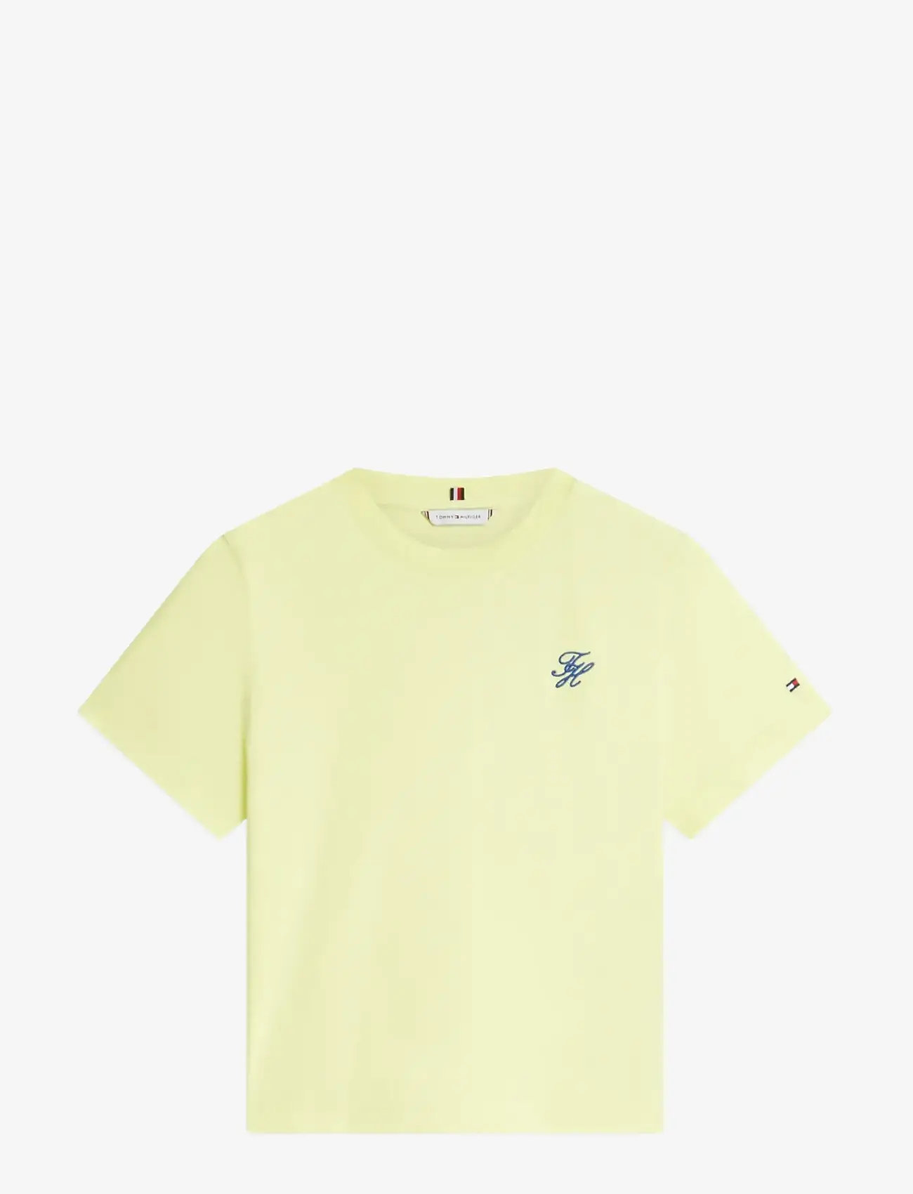 Tommy Hilfiger - TH SCRIPT REG C-NK SS TEE - t-shirts - faded fluro - 1