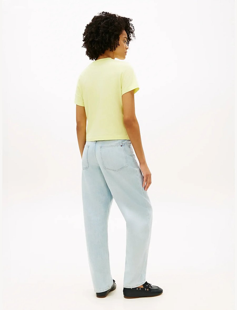 Tommy Hilfiger - TH SCRIPT REG C-NK SS TEE - t-shirts - faded fluro - 2
