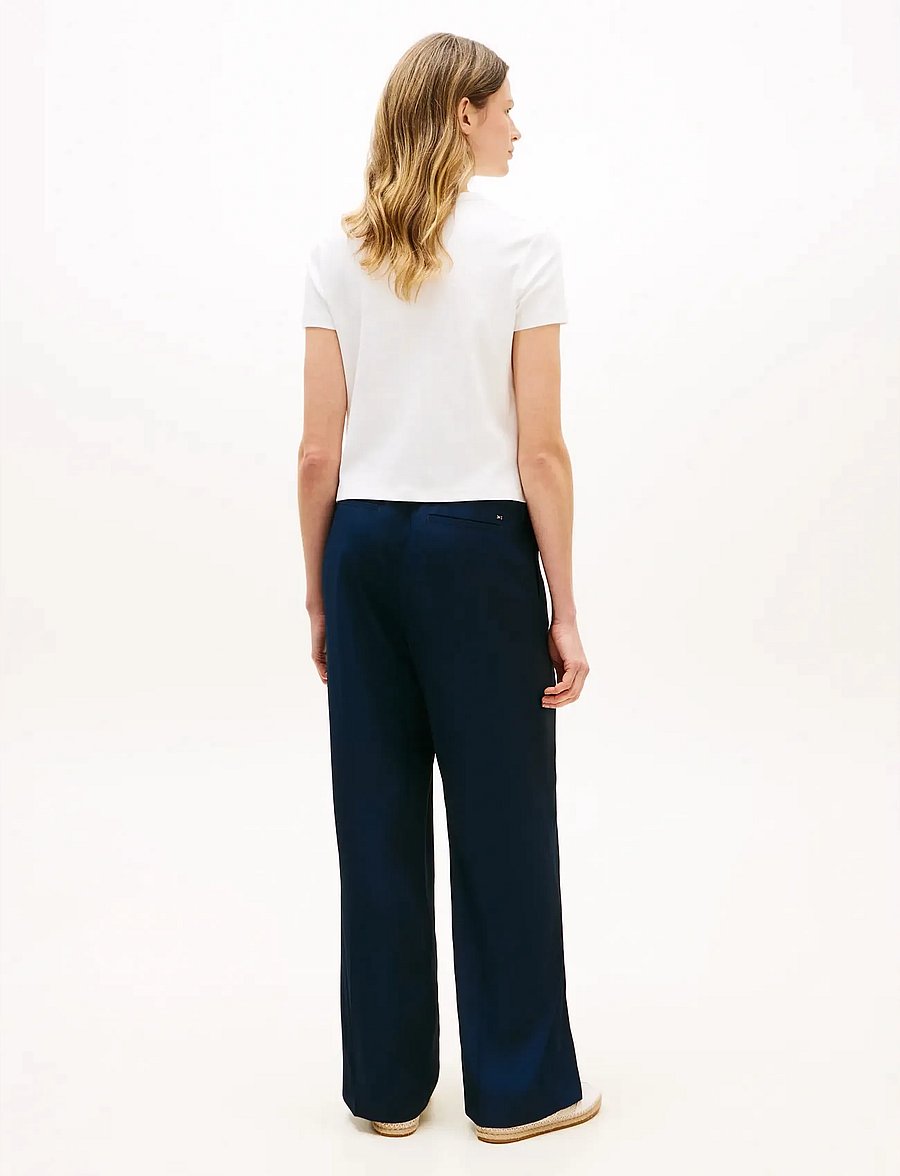 Tommy Hilfiger - GOLD BUTTON SLIM SS TEE - t-särgid - ecru - 5