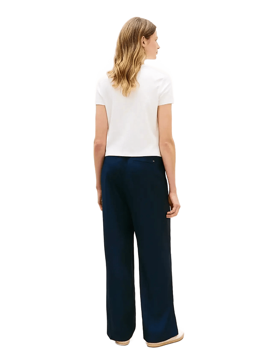 Tommy Hilfiger - GOLD BUTTON SLIM SS TEE - t-särgid - ecru - 3
