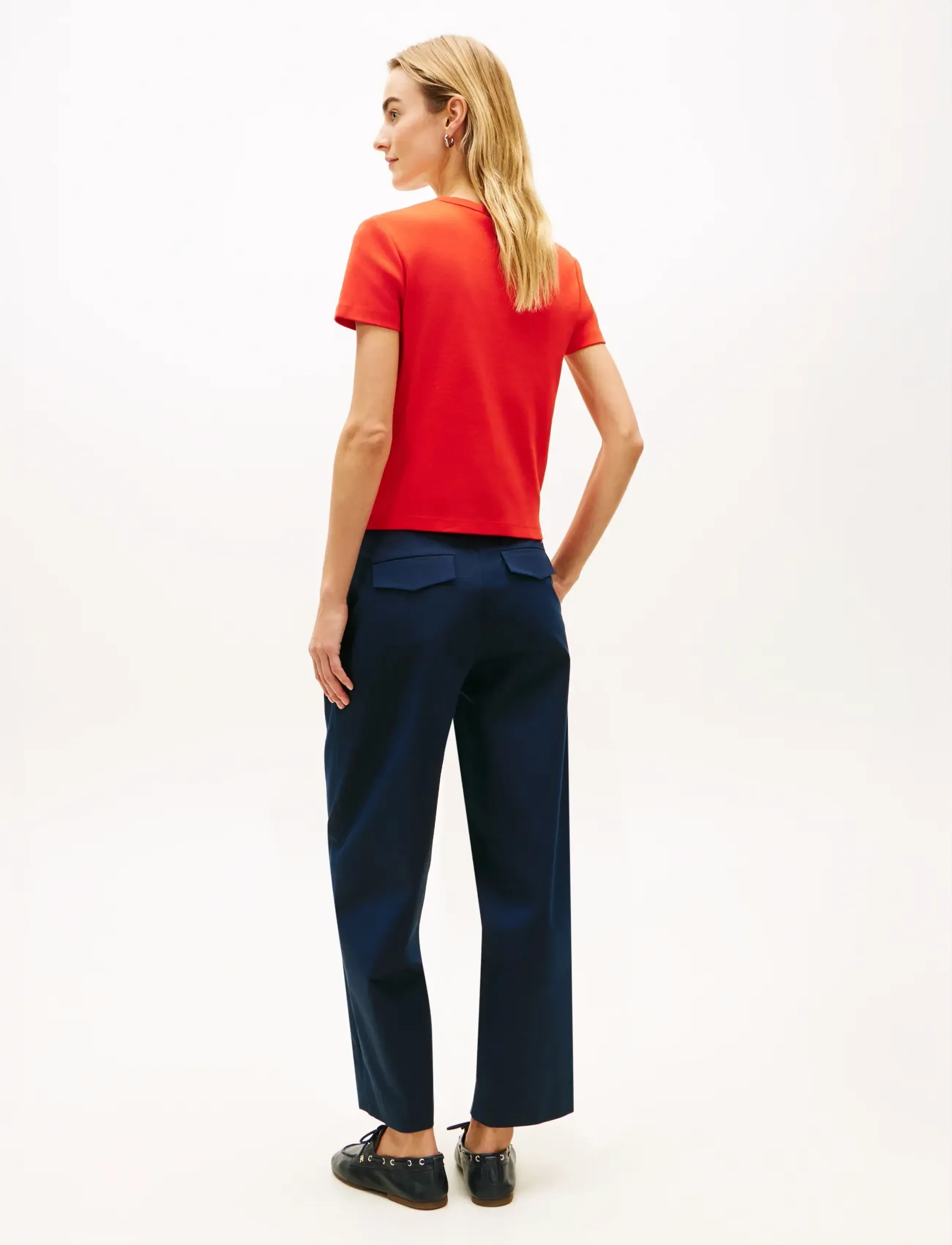 Tommy Hilfiger - GOLD BUTTON SLIM SS TEE - t-särgid - fireworks - 2