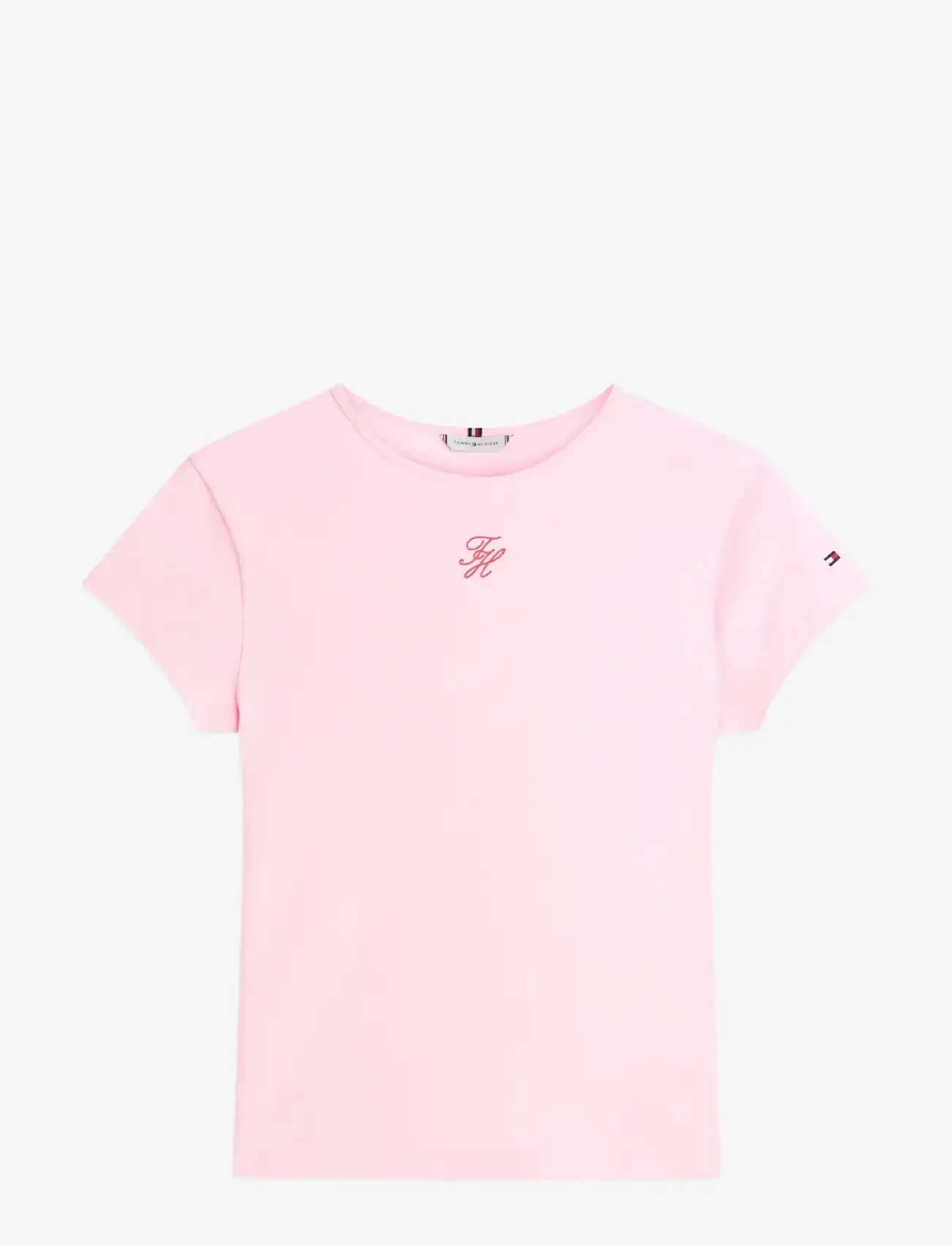 Tommy Hilfiger - TH SCRIPT SLIM SS TEE - die niedrigsten preise - classic pink - 1