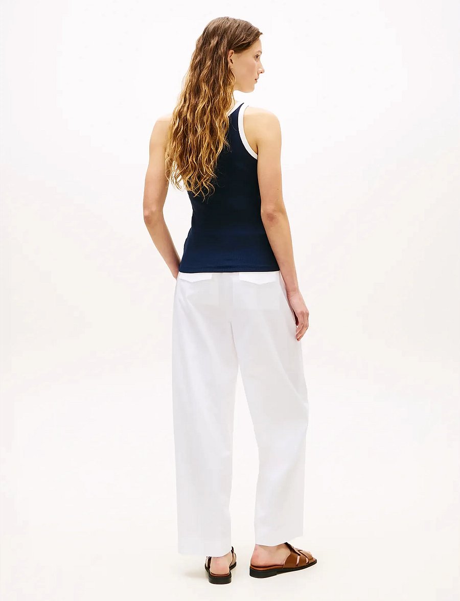 Tommy Hilfiger - CONTRAST BIND RIB TANK - Ärmellose tops - dark night navy - 2