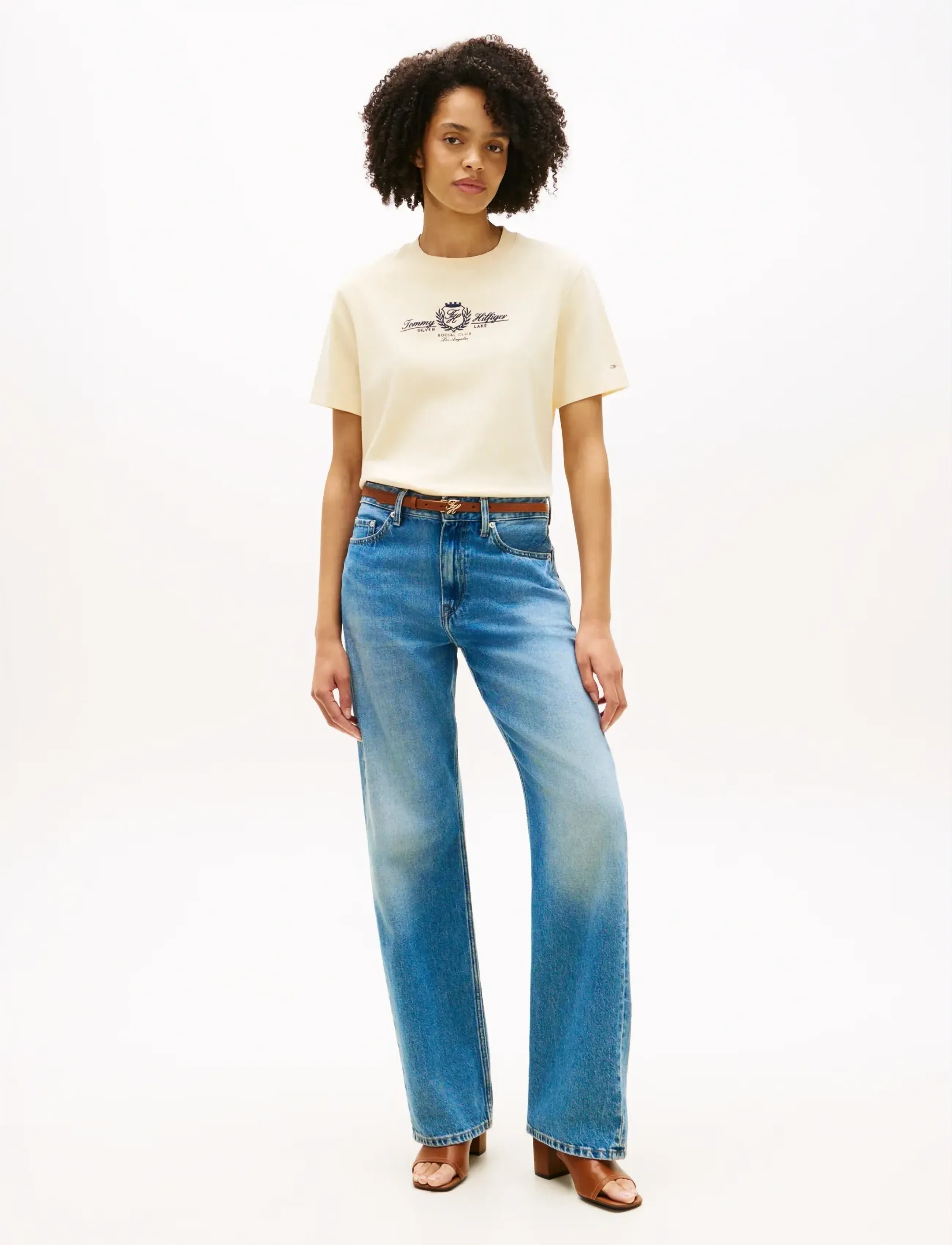 Tommy Hilfiger - VARSITY CREST MDRN C-NK SS TEE - t-shirts - country ivory - 3