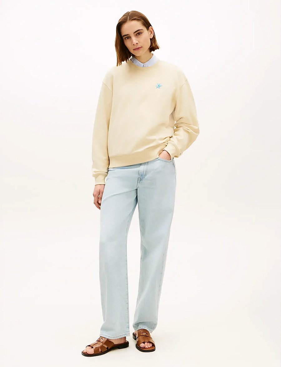 Tommy Hilfiger - TH SCRIPT REG SWEATSHIRT - sweatshirts - country ivory - 3