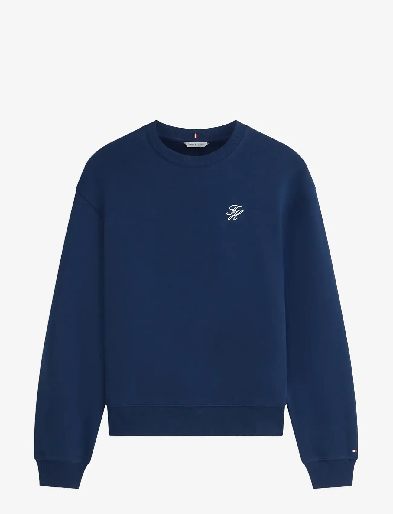 Tommy Hilfiger - TH SCRIPT REG SWEATSHIRT - vardagsstil - dark night navy - 1
