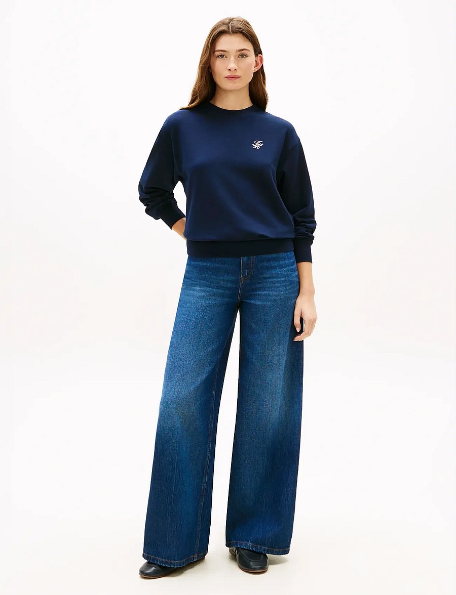 Tommy Hilfiger - TH SCRIPT REG SWEATSHIRT - everyday style - dark night navy - 3
