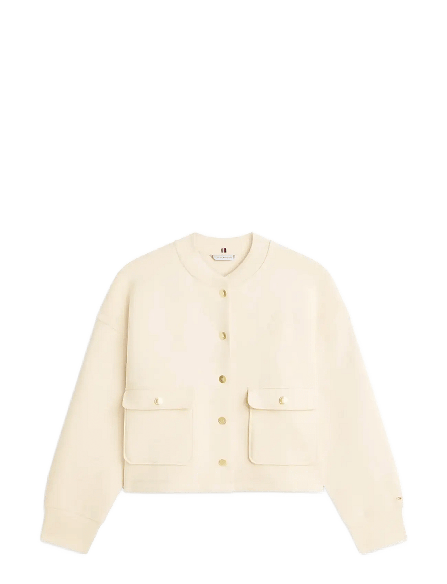Tommy Hilfiger - GOLD BUTTON BOMBER - bomberjakker - country ivory - 1