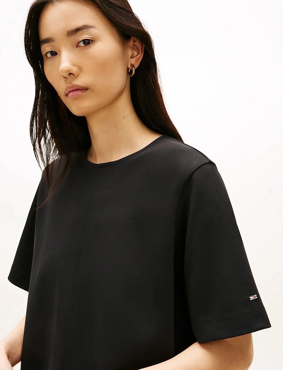 Tommy Hilfiger - GOLD BUTTON SHIFT MINI DRESS - short dresses - black - 2