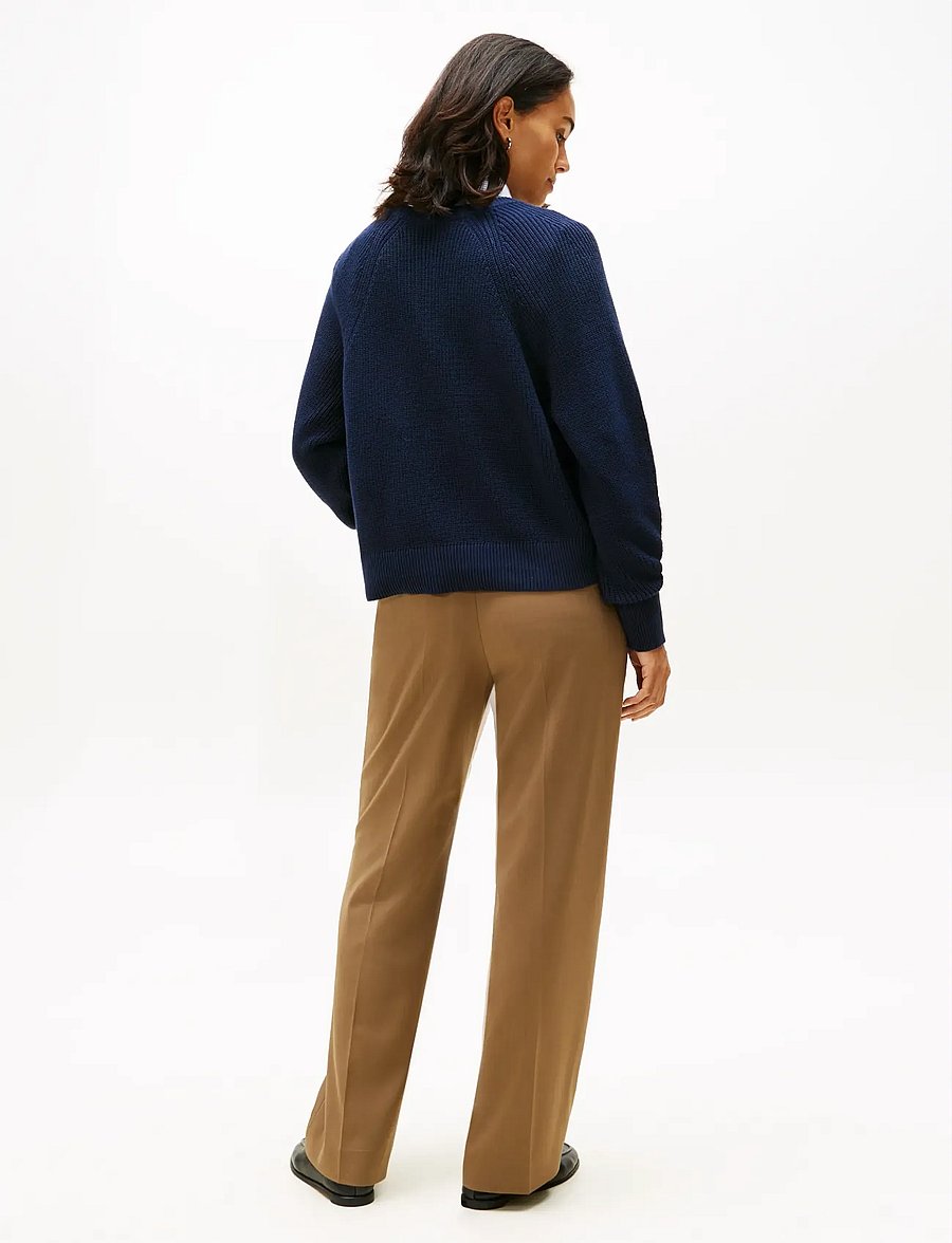Tommy Hilfiger - CO CARDI STITCH C-NK LS CARDI - cardigans - dark night navy - 2