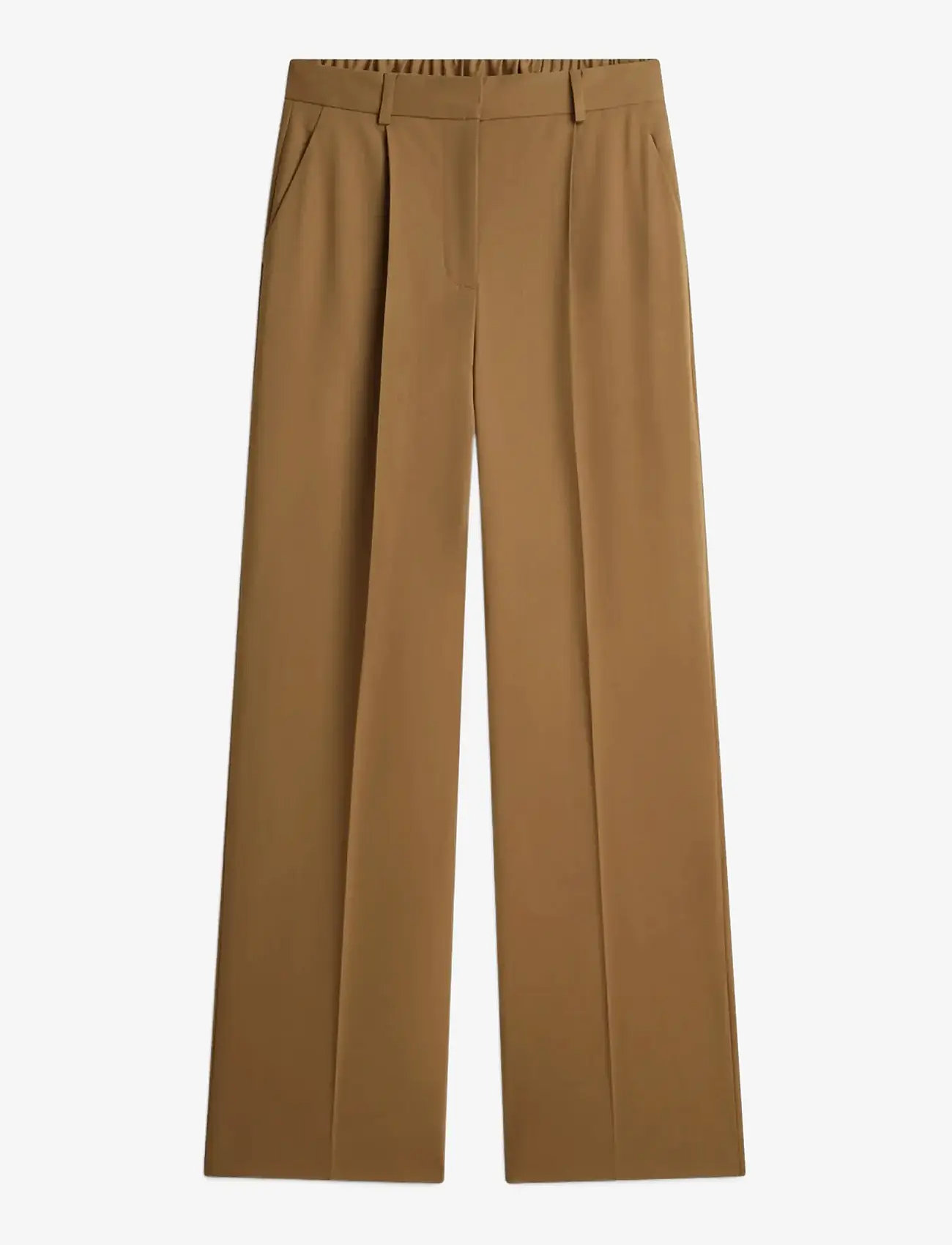 Tommy Hilfiger - TIMELESS WOOL WIDE LEG PANT - wide leg trousers - nordic taupe - 1