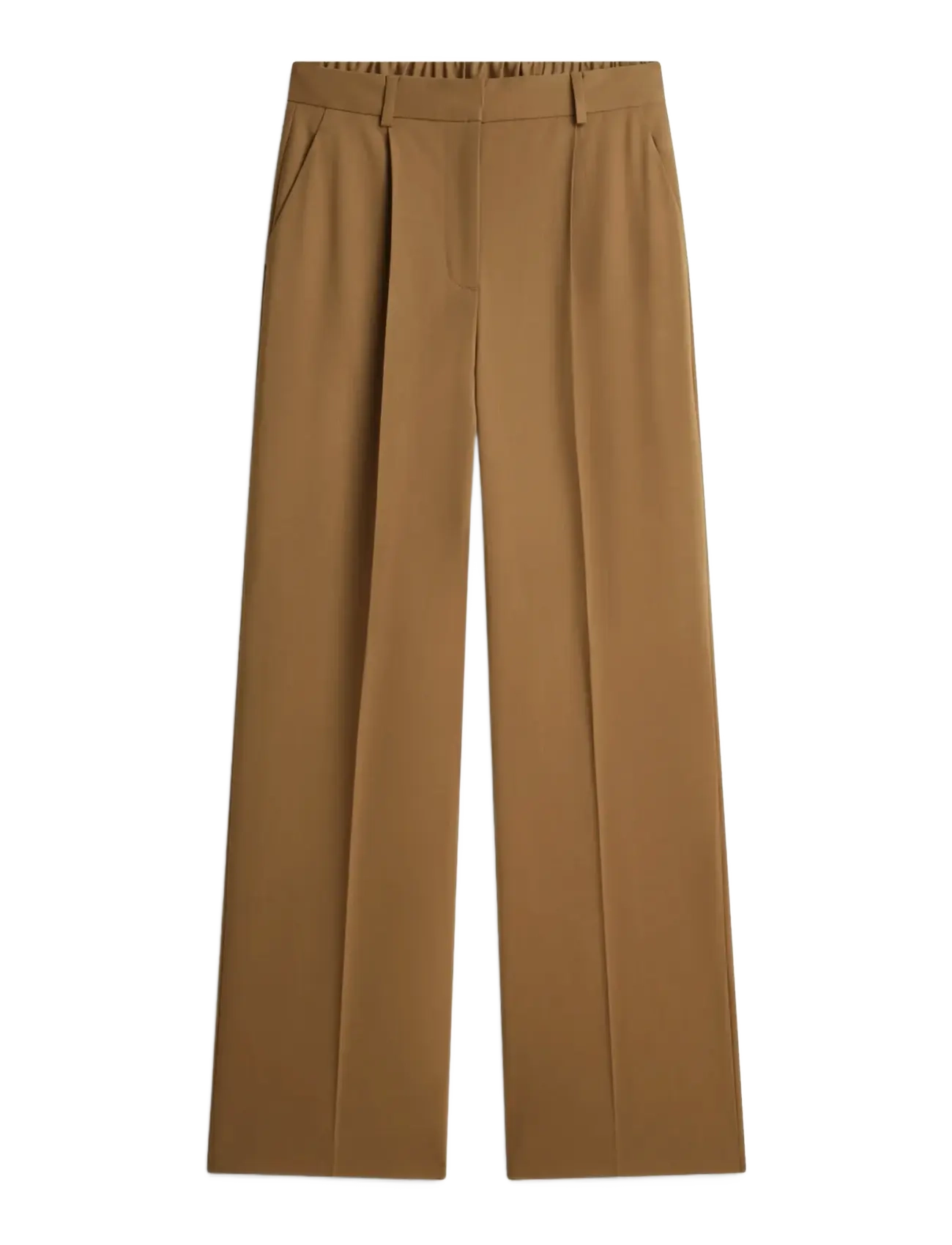 Tommy Hilfiger TIMELESS WOOL WIDE LEG PANT - Püksid - NORDIC TAUPE / brown