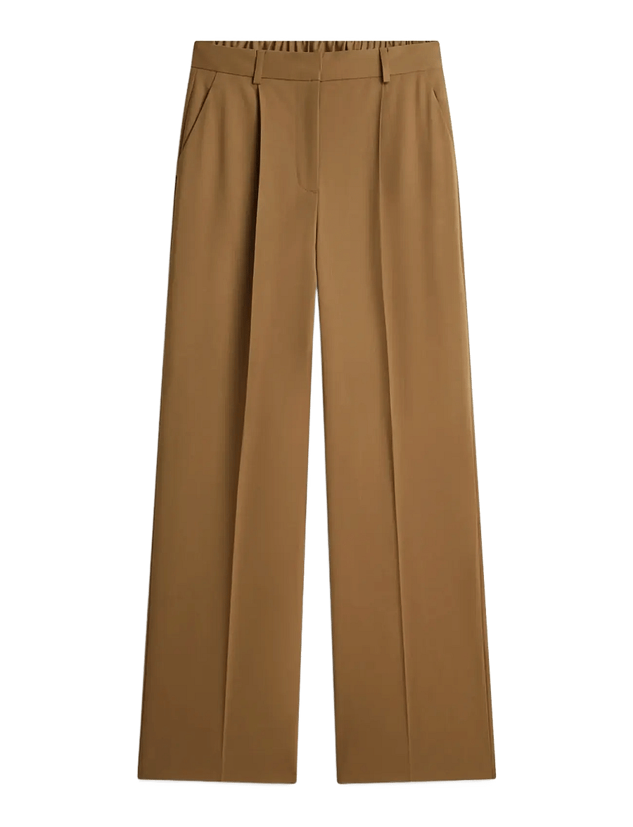Tommy Hilfiger - TIMELESS WOOL WIDE LEG PANT - wide leg trousers - nordic taupe - 1