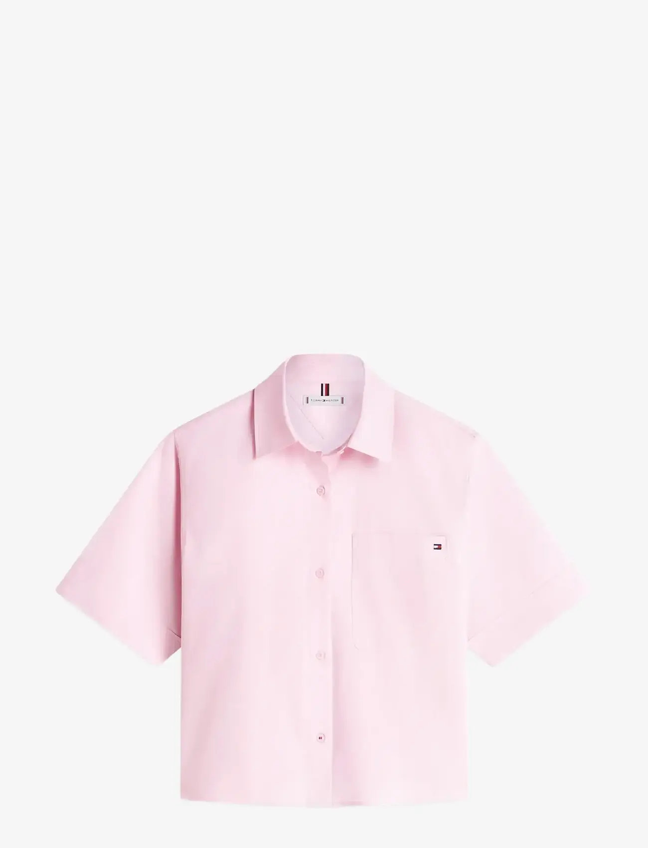 Tommy Hilfiger - ESS POPLIN SS SHIRTS - kortærmede skjorter - bonita pink - 1