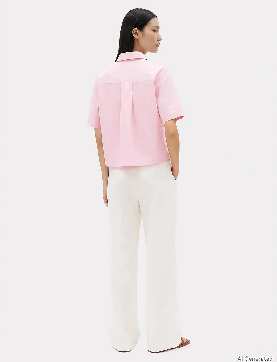 Tommy Hilfiger - ESS POPLIN SS SHIRTS - kurzärmlige hemden - bonita pink - 2