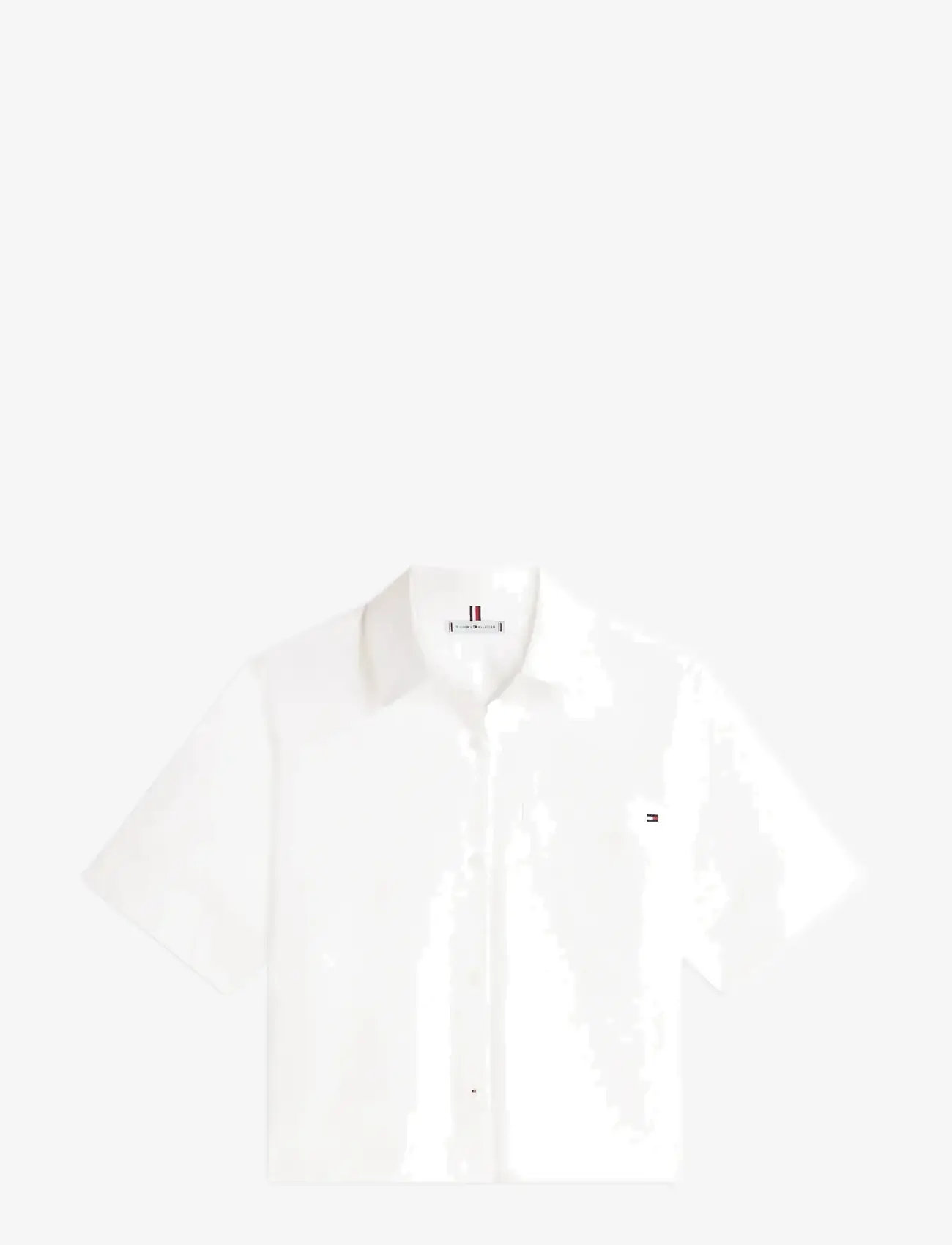 Tommy Hilfiger - ESS POPLIN SS SHIRTS - kortærmede skjorter - th optic white - 1