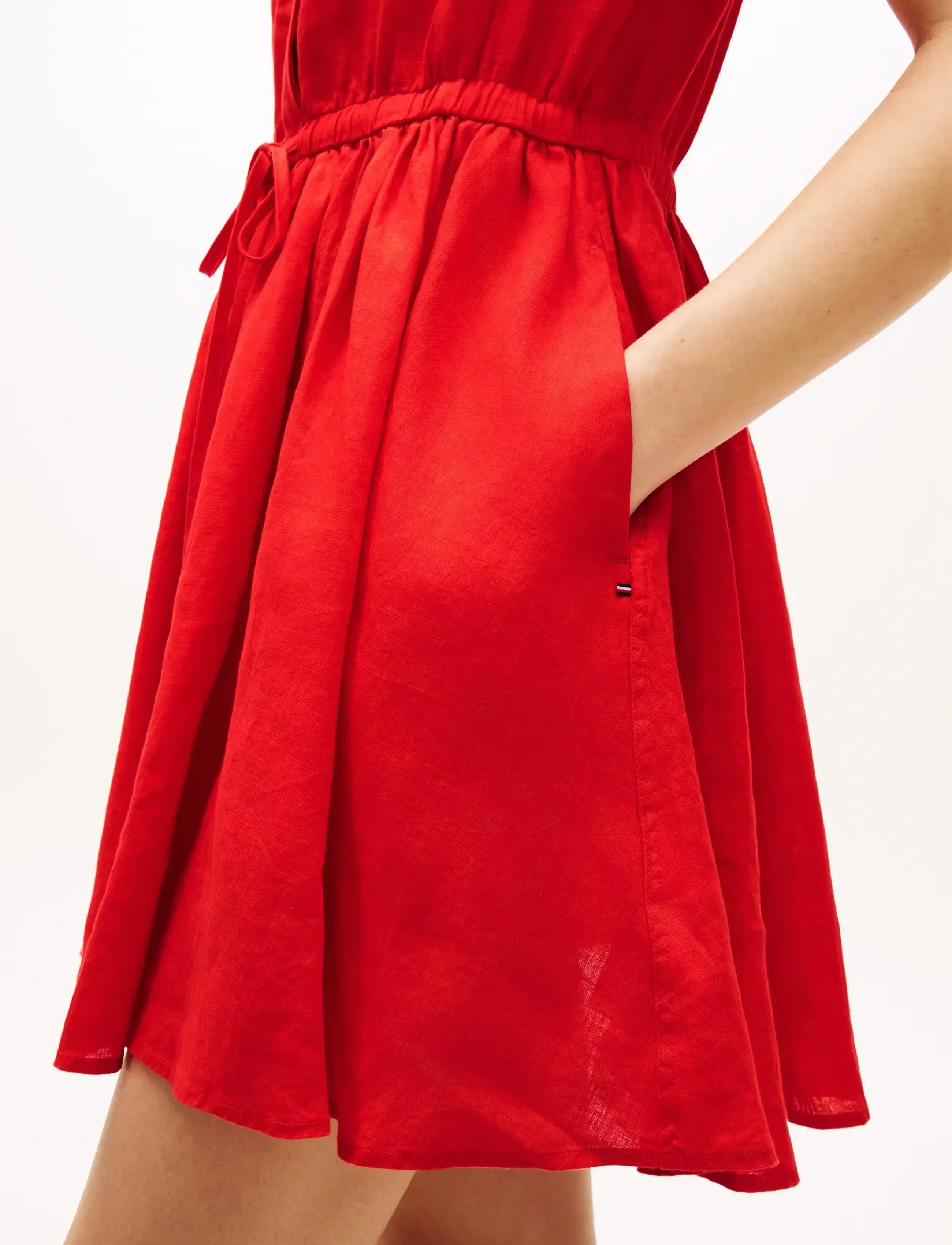 Tommy Hilfiger - ESS LINEN SHORT SS DRESS - skjortekjoler - fireworks - 3
