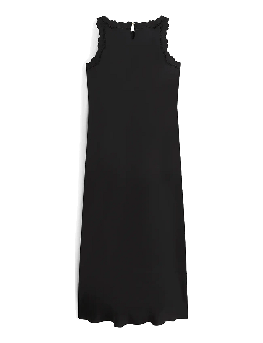 Tommy Hilfiger - EMBROIDERY SATEEN DRESS - slip dresses - black - 2