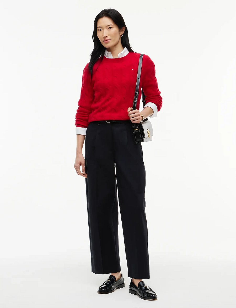 Tommy Hilfiger - COTTON BARREL PLEATED CHINO - chino-püksid - black - 3