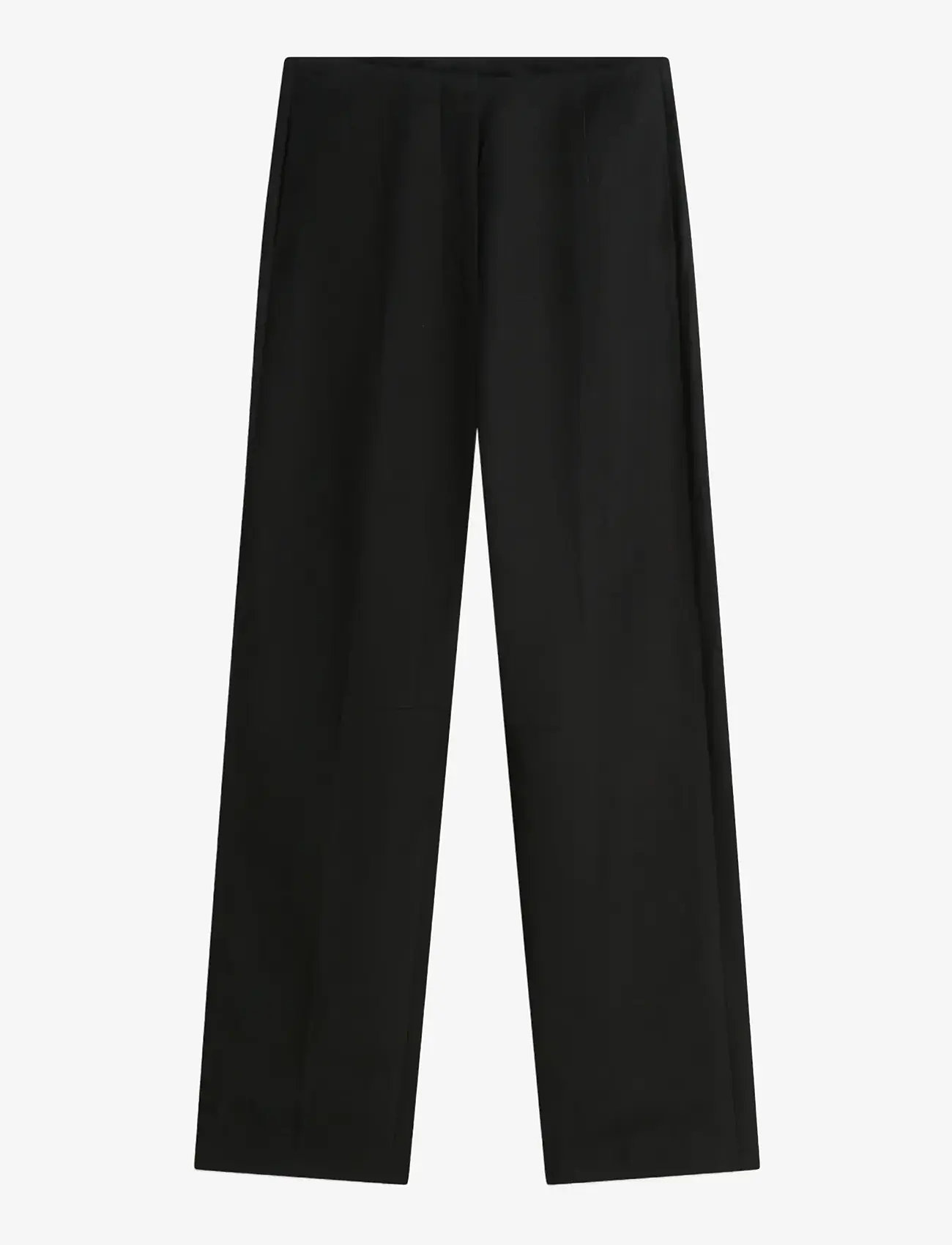 Tommy Hilfiger - LINEN/VIS BARREL PANT - barrel-bukser - black - 1