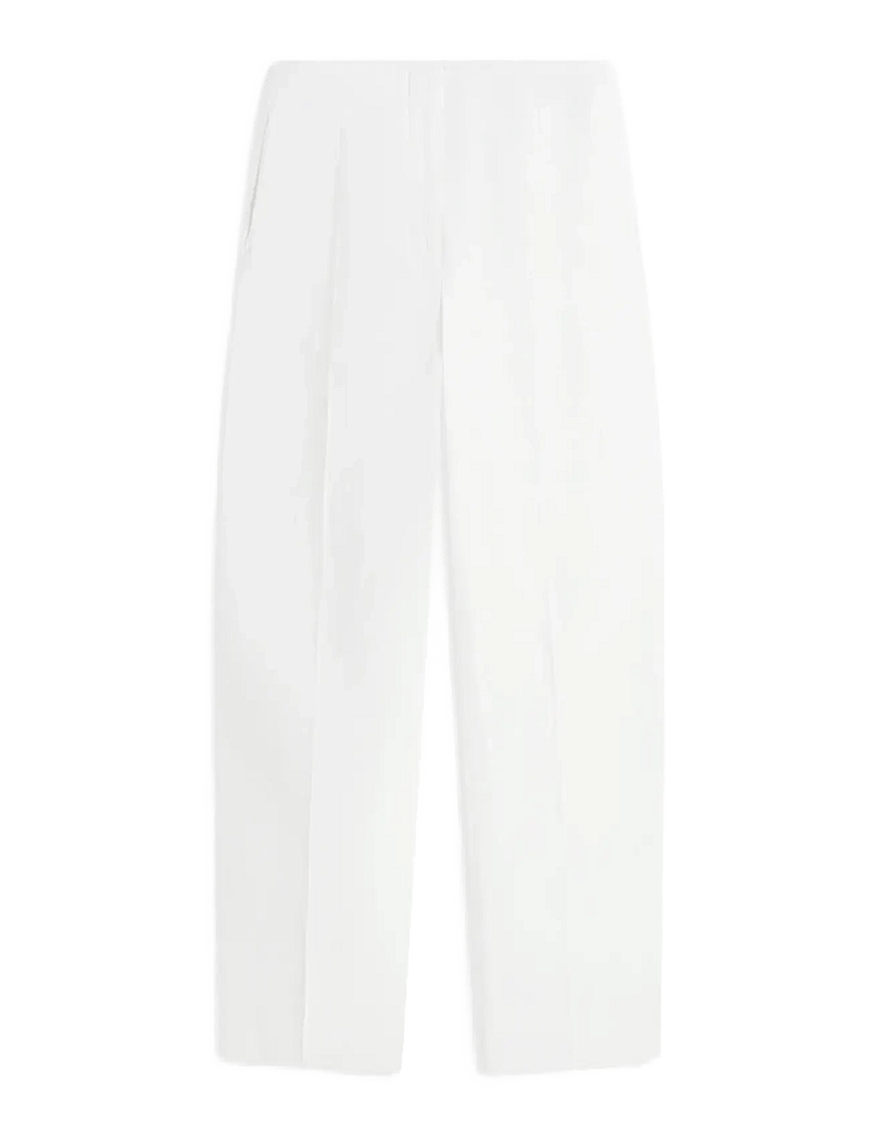 Tommy Hilfiger - LINEN/VIS BARREL PANT - barrel-bukser - th optic white - 1