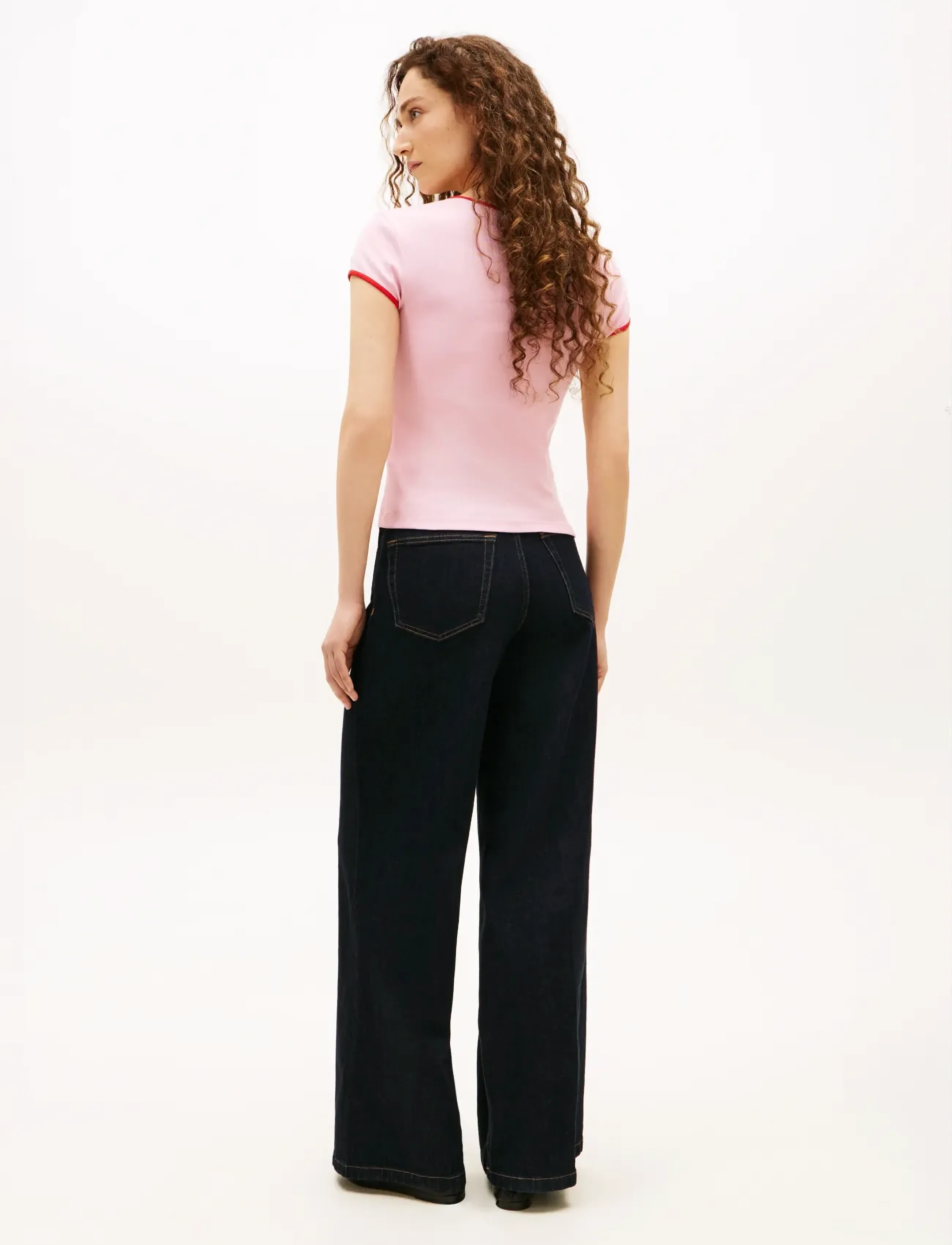 Tommy Hilfiger - TILT GRAPHIC SLIM C-NK SS TEE - t-shirts - bonita pink - 2