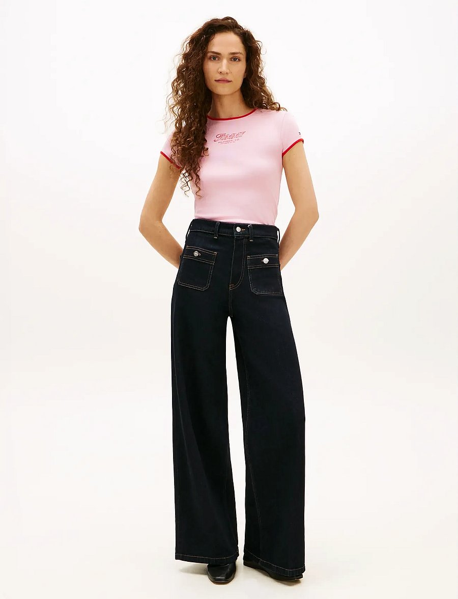 Tommy Hilfiger - TILT GRAPHIC SLIM C-NK SS TEE - t-shirts - bonita pink - 3