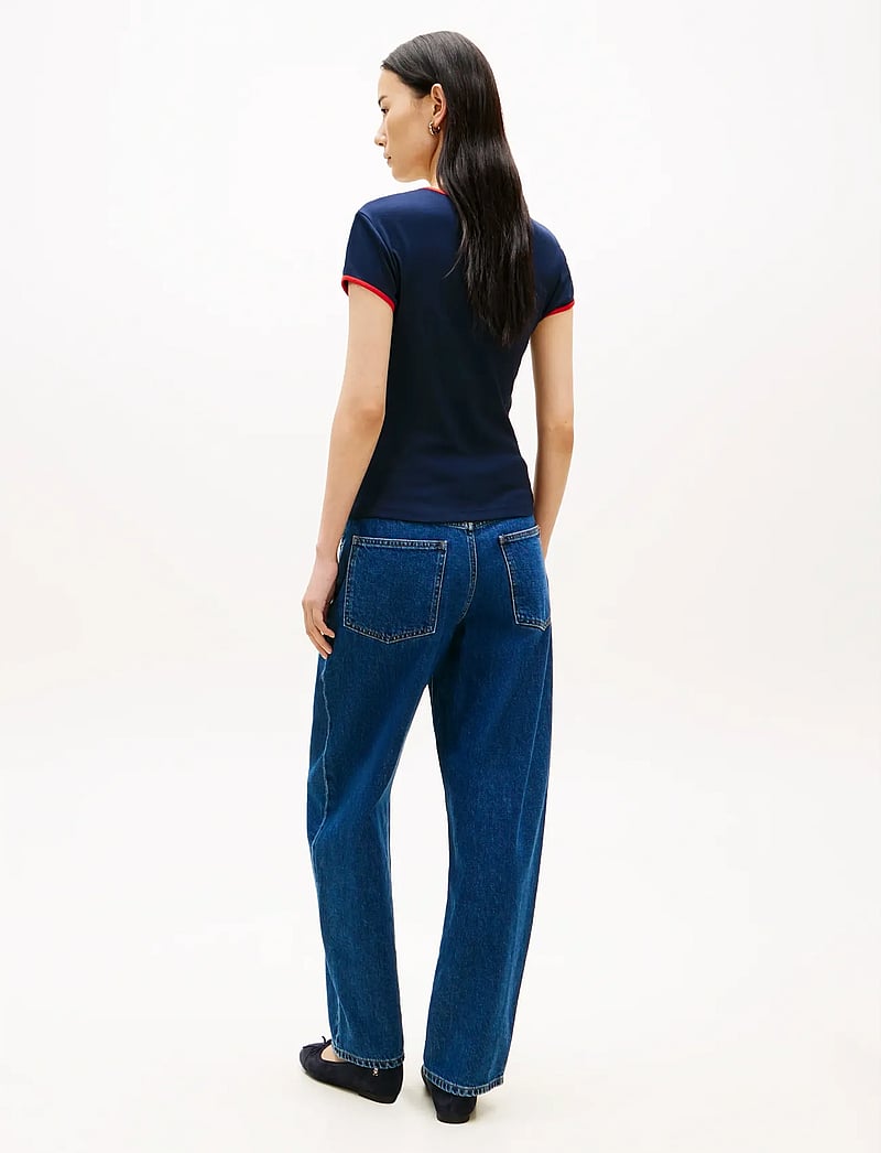 Tommy Hilfiger - TILT GRAPHIC SLIM C-NK SS TEE - t-shirts - dark night navy - 2