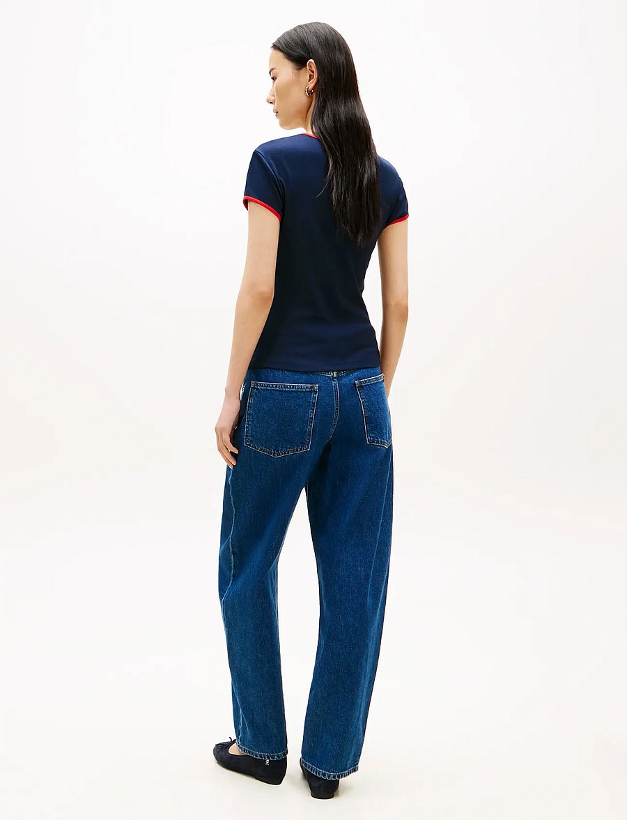Tommy Hilfiger - TILT GRAPHIC SLIM C-NK SS TEE - t-shirts - dark night navy - 2