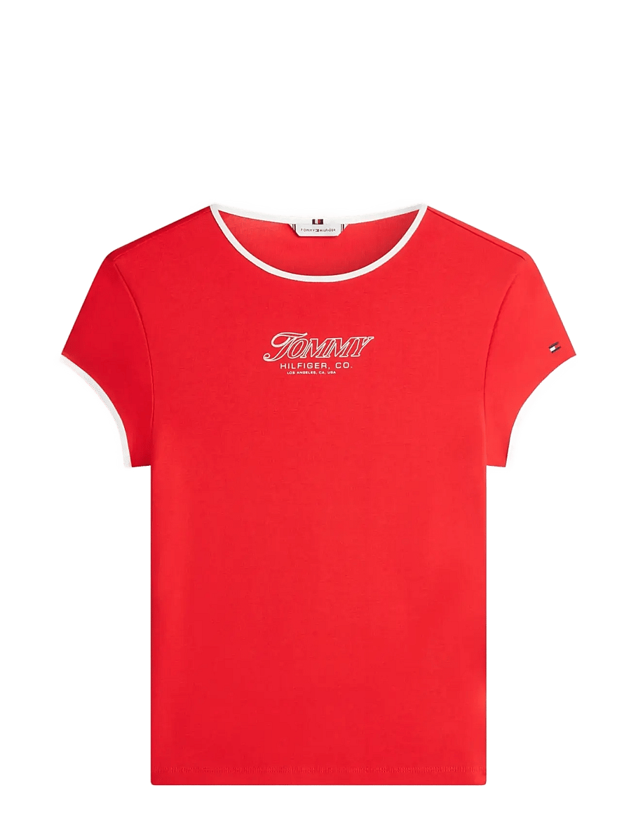 Tommy Hilfiger - TILT GRAPHIC SLIM C-NK SS TEE - t-shirts - fireworks - 1