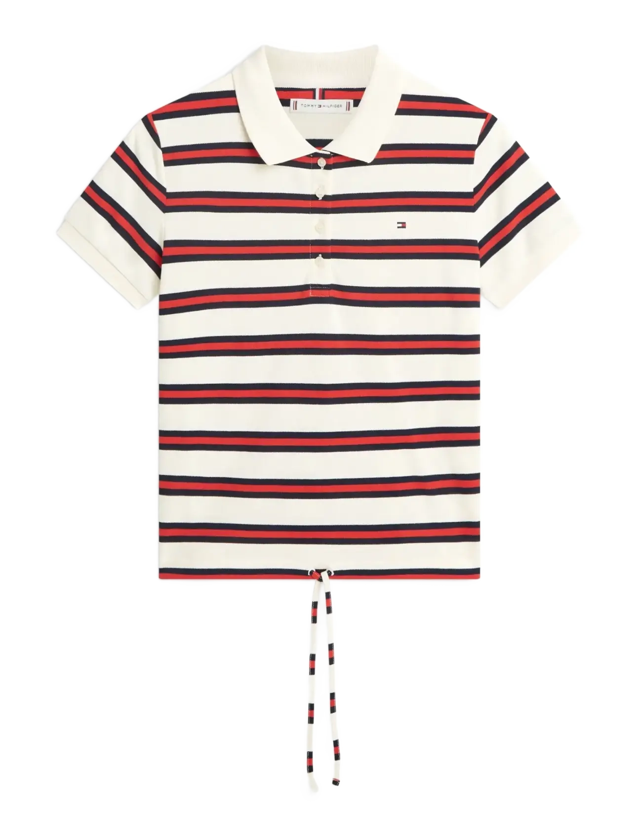 Tommy Hilfiger MULTISTRIPE MODERN SS POLO - Polo's - PREPPY STRIPE CALICO   FIREWORKS / multi