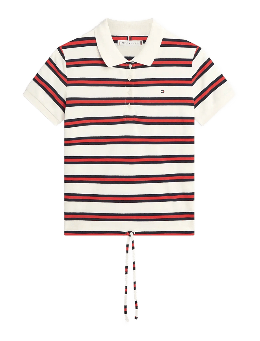 Tommy Hilfiger - MULTISTRIPE MODERN SS POLO - poloshirts - preppy stripe calico fireworks - 1