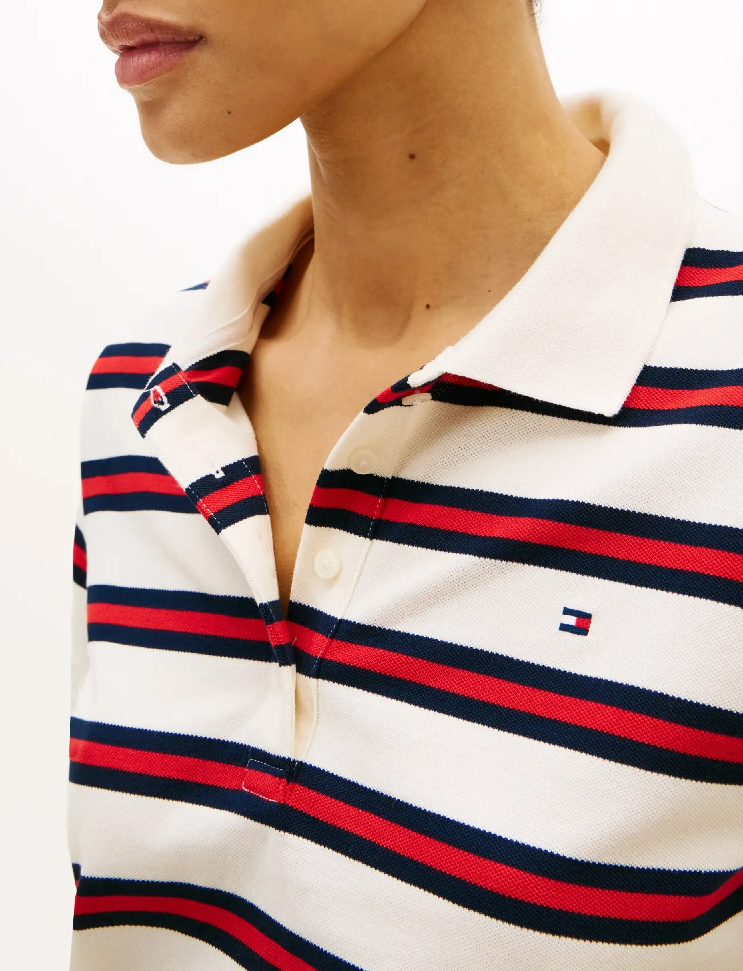 Tommy Hilfiger - MULTISTRIPE MODERN SS POLO - poloshirts - preppy stripe calico   fireworks - 4