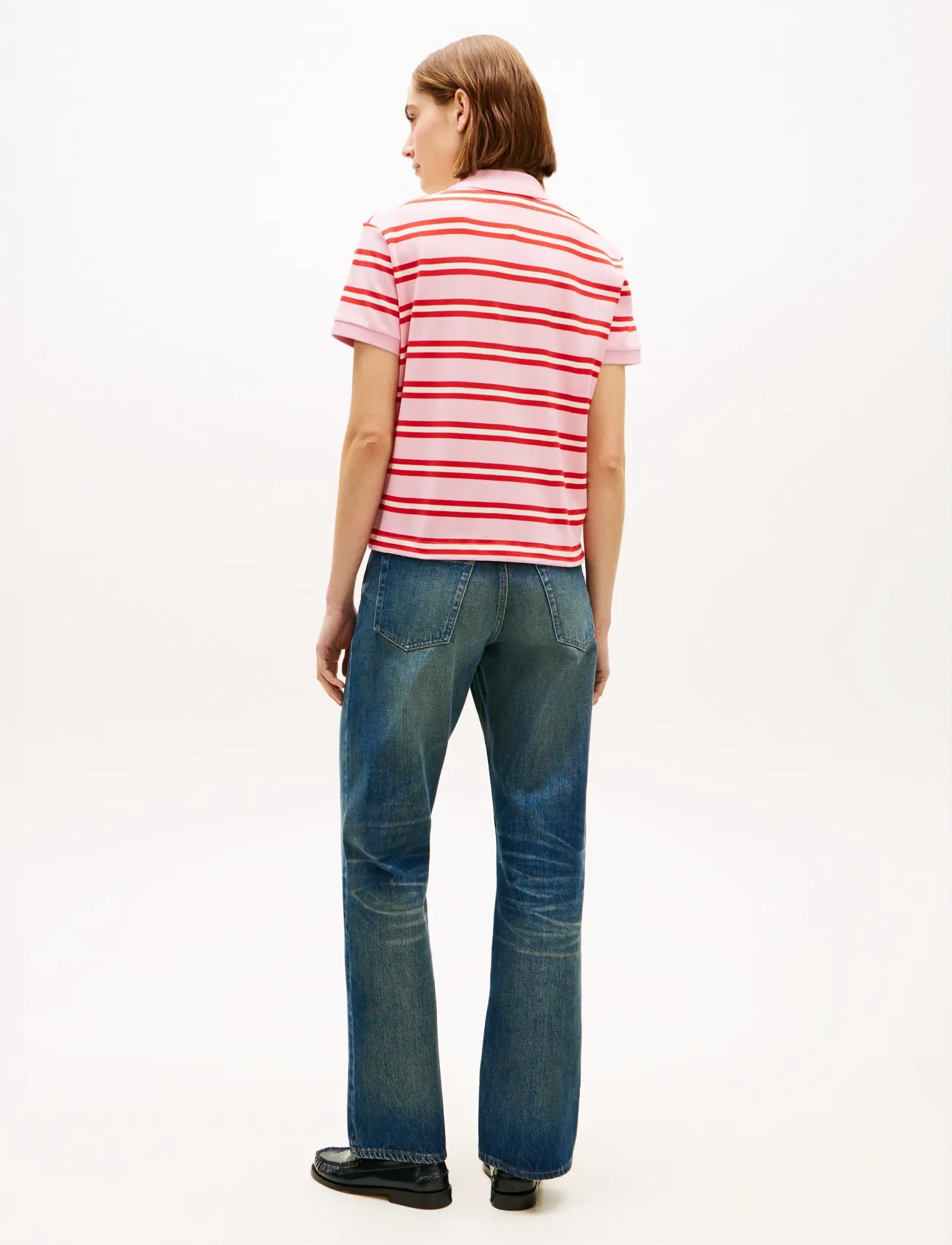 Tommy Hilfiger - MULTISTRIPE MODERN SS POLO - poloshirts - preppy stripe bonita pink fireworks - 2