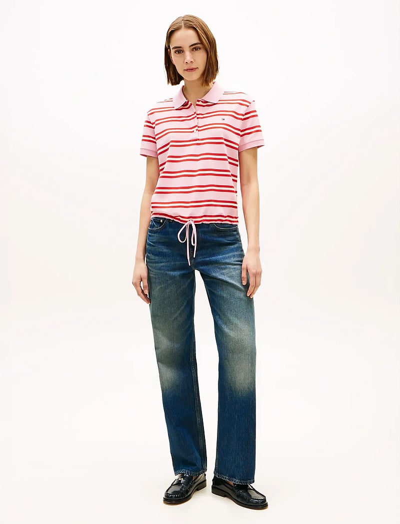 Tommy Hilfiger - MULTISTRIPE MODERN SS POLO - poloer - preppy stripe bonita pink fireworks - 3
