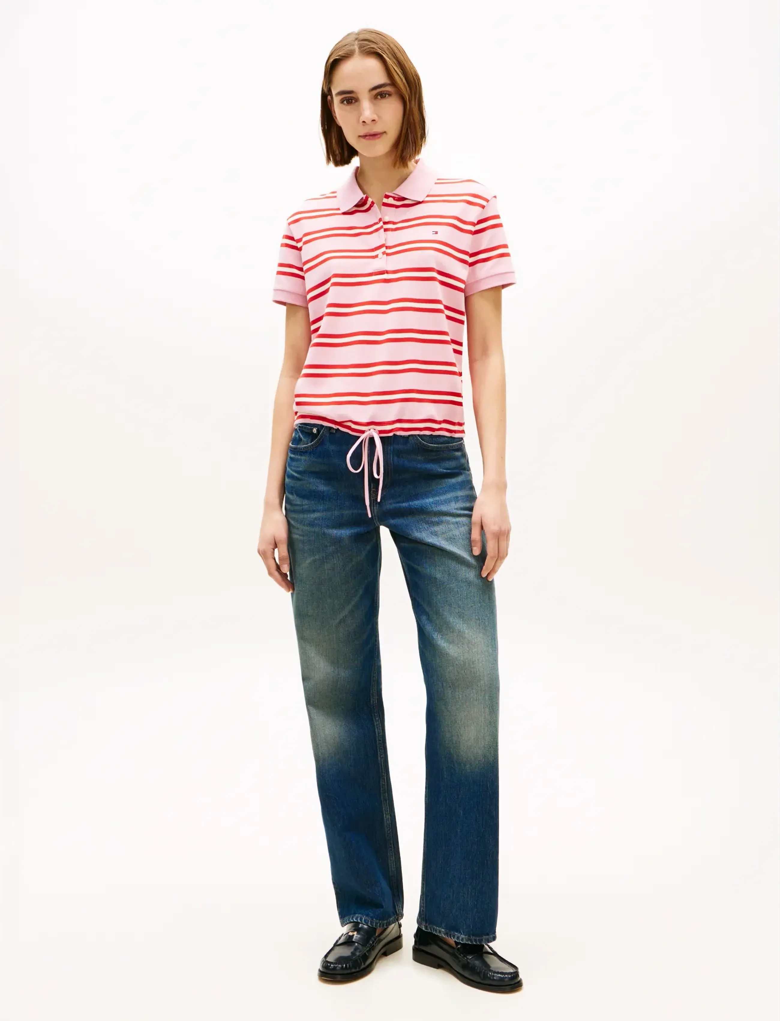 Tommy Hilfiger - MULTISTRIPE MODERN SS POLO - poloer - preppy stripe bonita pink fireworks - 3