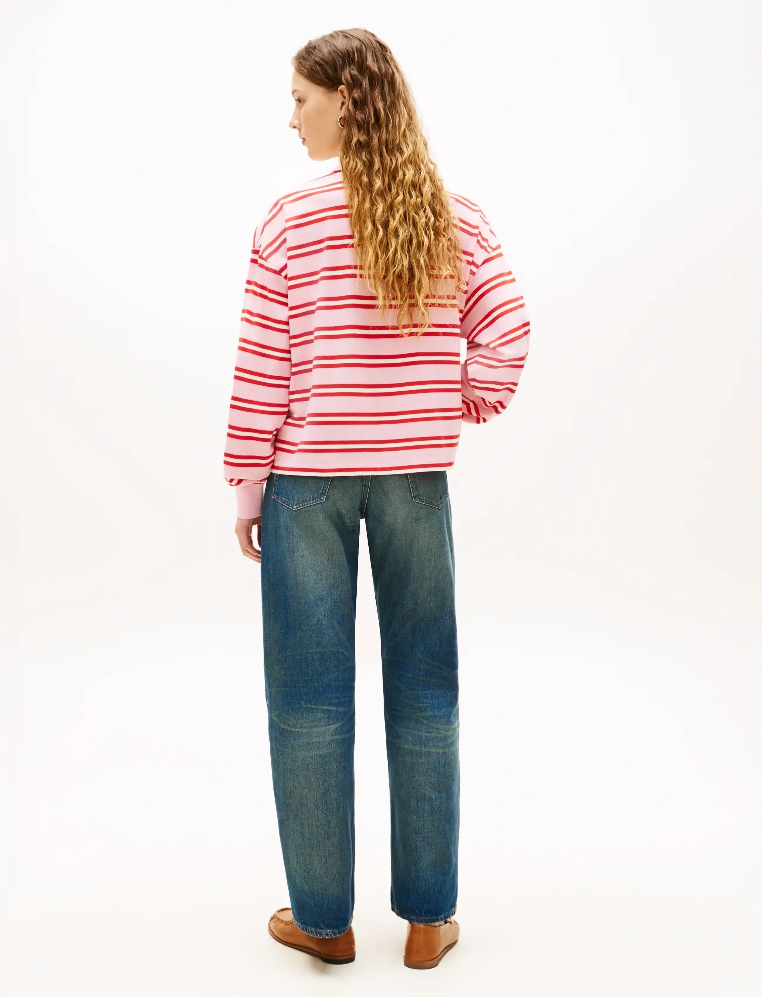 Tommy Hilfiger - MULTISTRIPE MODERN LS POLO - preppy stripe bonita pink fireworks - 2