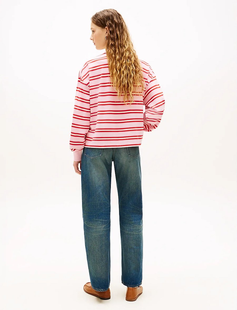 Tommy Hilfiger - MULTISTRIPE MODERN LS POLO - preppy stripe bonita pink fireworks - 2