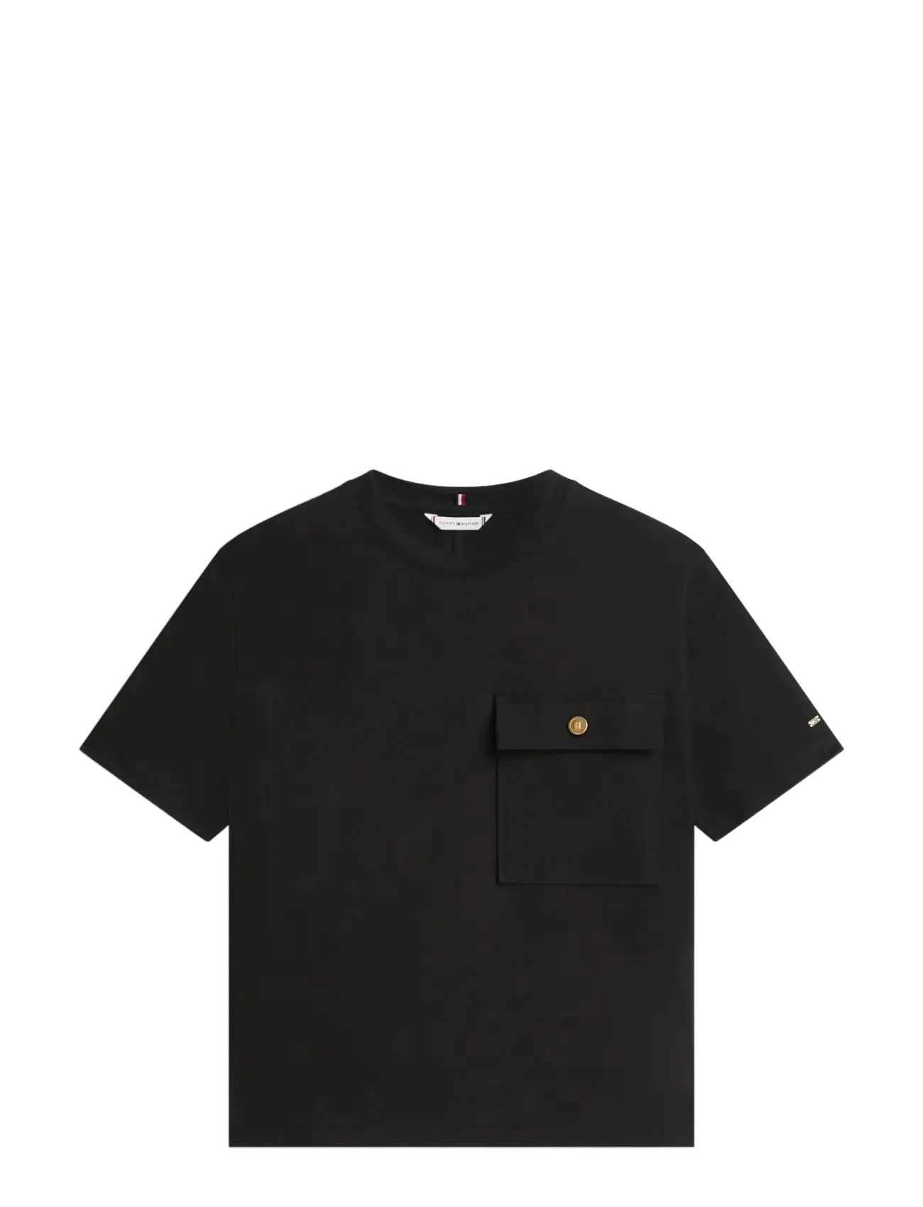 Tommy Hilfiger GOLD BUTTON LONG SS TEE - Uued stiilid laos - BLACK / black