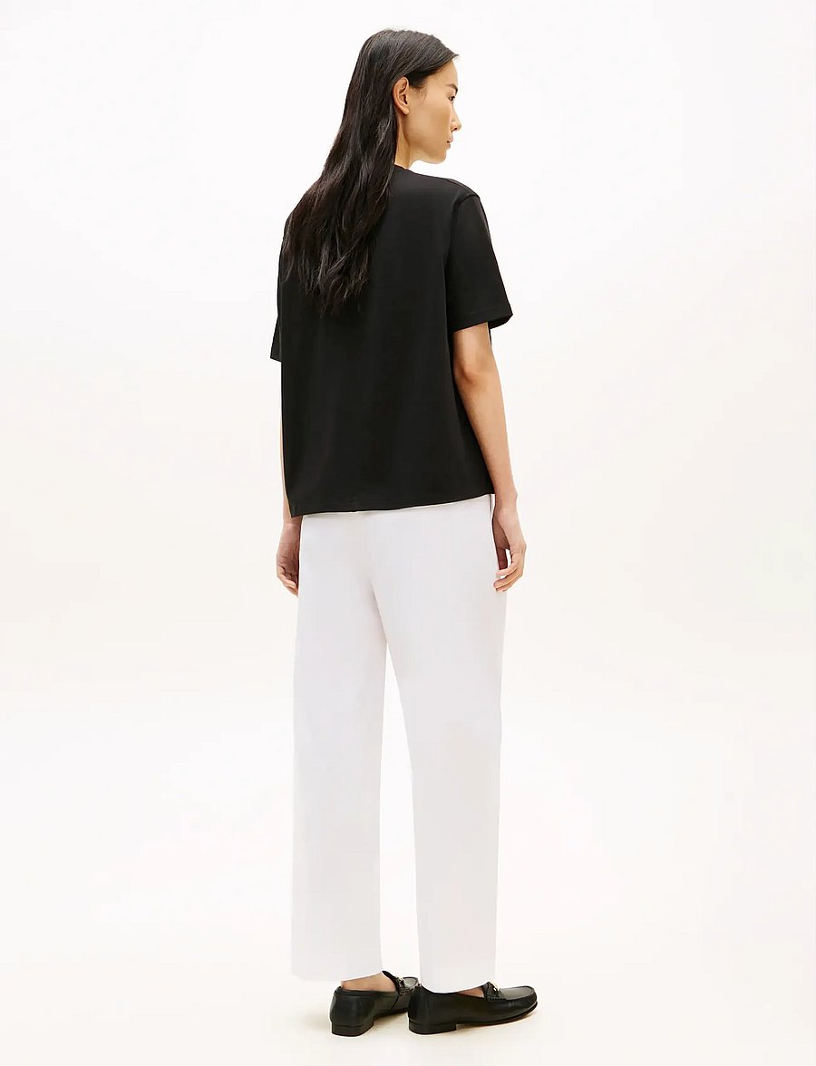 Tommy Hilfiger - GOLD BUTTON LONG SS TEE - t-shirts - black - 2