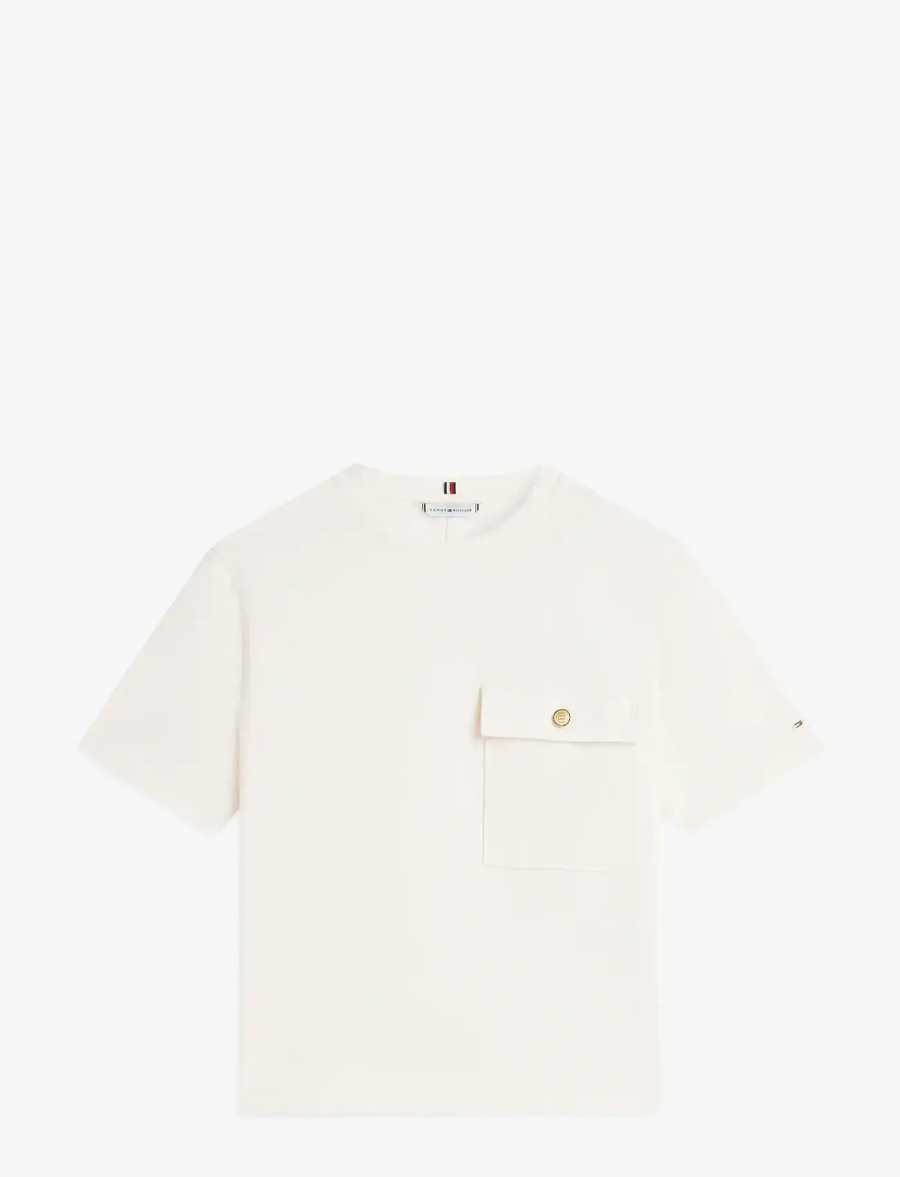 Tommy Hilfiger - GOLD BUTTON LONG SS TEE - t-shirts - calico - 1