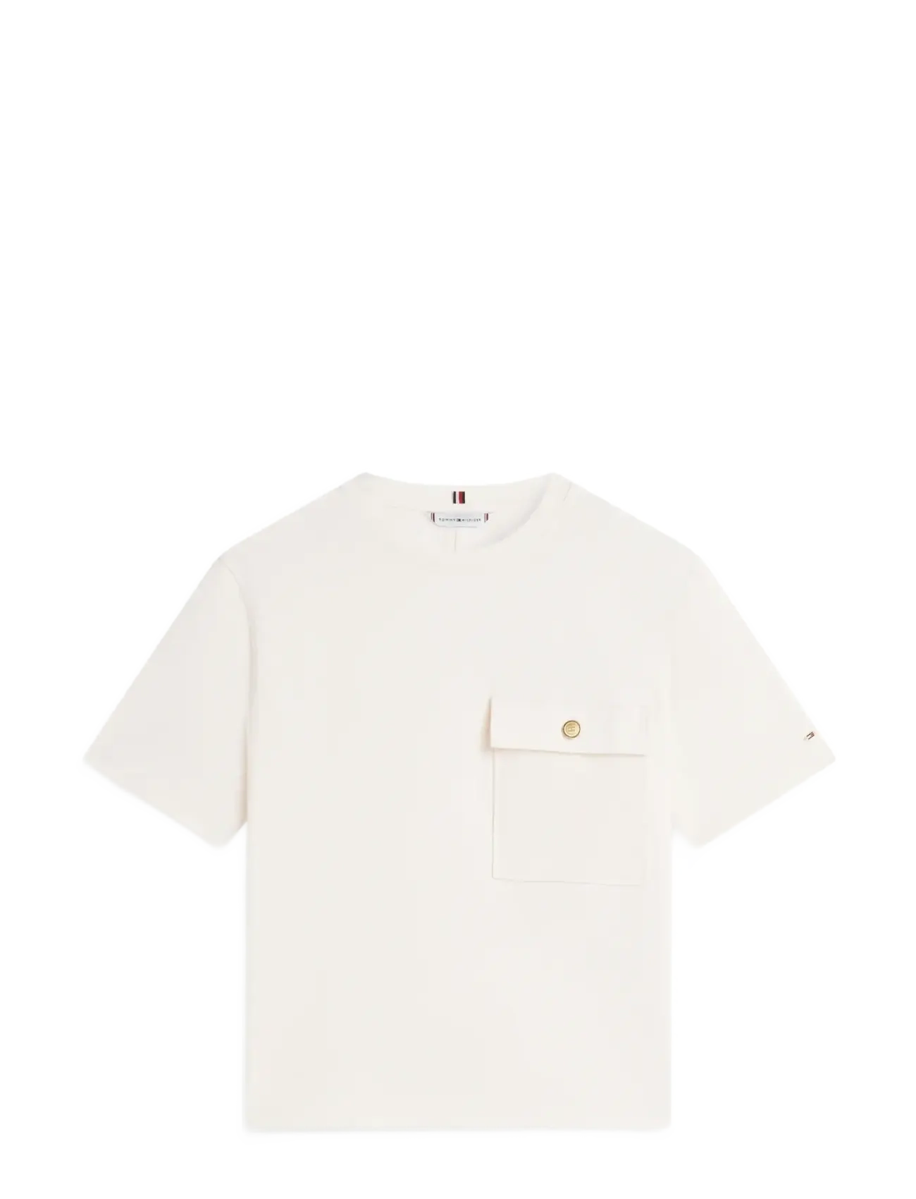 Tommy Hilfiger GOLD BUTTON LONG SS TEE - Tommy Hilfiger - CALICO / cream