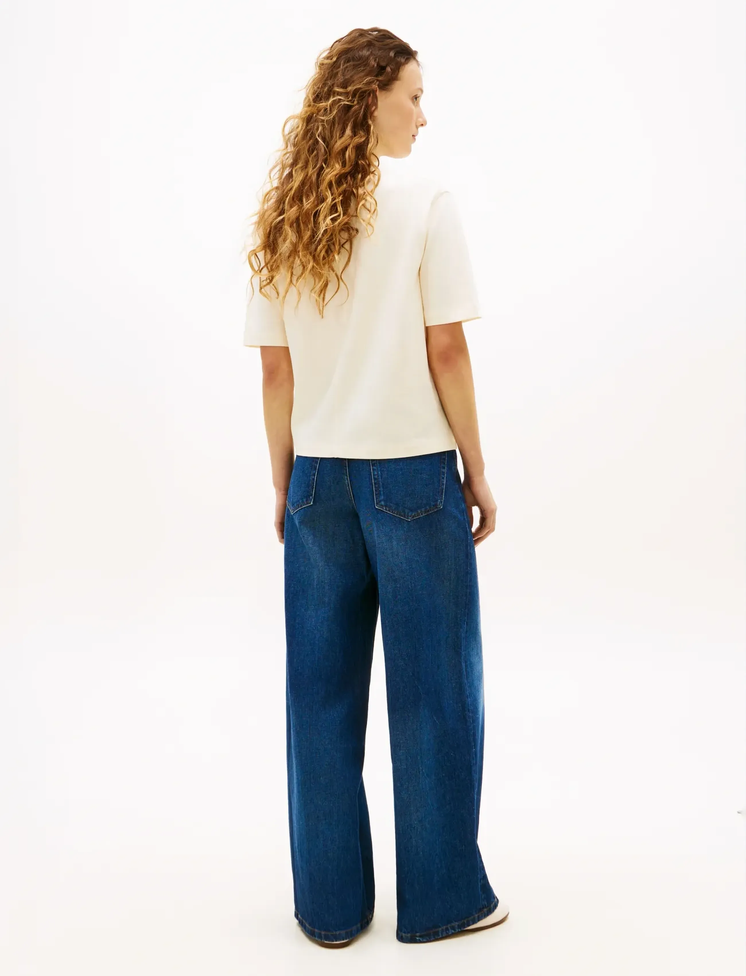 TOMMY HILFIGER Gold Button Long Ss Tee blusar dam – bild 2